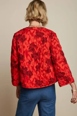 King Louie Jassen & Blazers<Noor Quilted Jacket Marlow Fiery Red