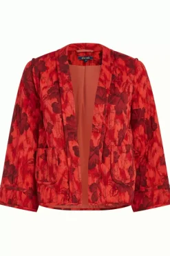 King Louie Jassen & Blazers<Noor Quilted Jacket Marlow Fiery Red