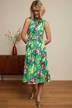 King Louie Jurken<Nova Dress Guava Smoke Green