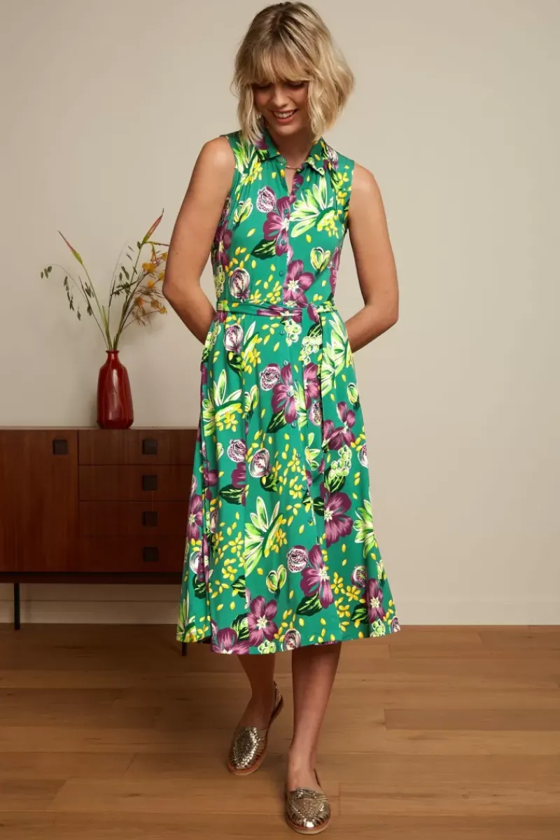 King Louie Jurken<Nova Dress Guava Smoke Green