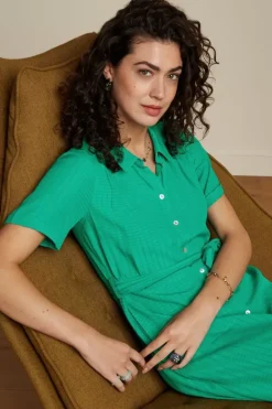 King Louie Jurken<Olive Dress Sandy Amber Green