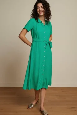 King Louie Jurken<Olive Dress Sandy Amber Green