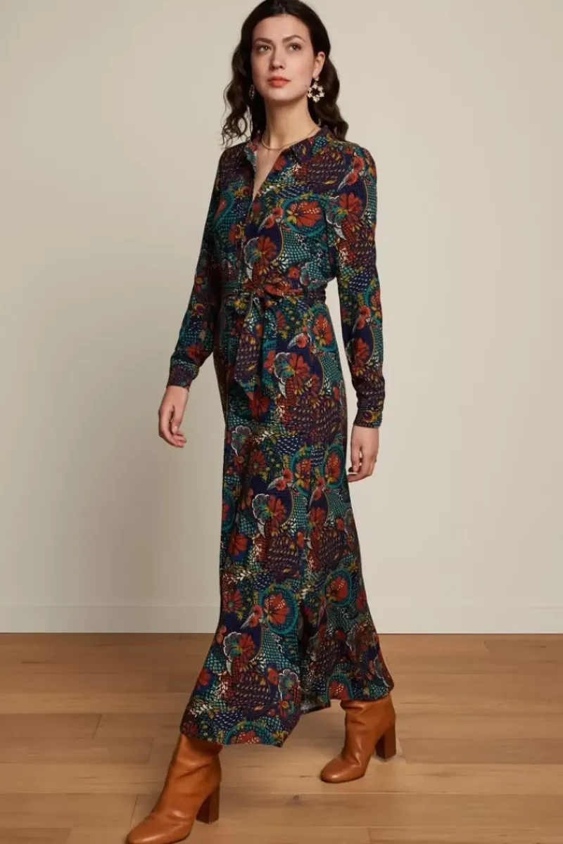 King Louie Jurken<Olive Maxi Dress Clubbin Blue