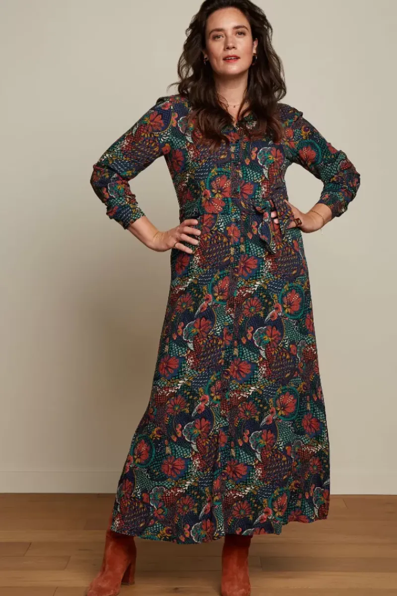 King Louie Jurken<Olive Maxi Dress Clubbin Blue