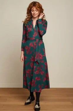 King Louie Jurken<Olive Midi Dress Corridor Pine Green