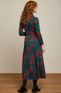 King Louie Jurken<Olive Midi Dress Corridor Pine Green