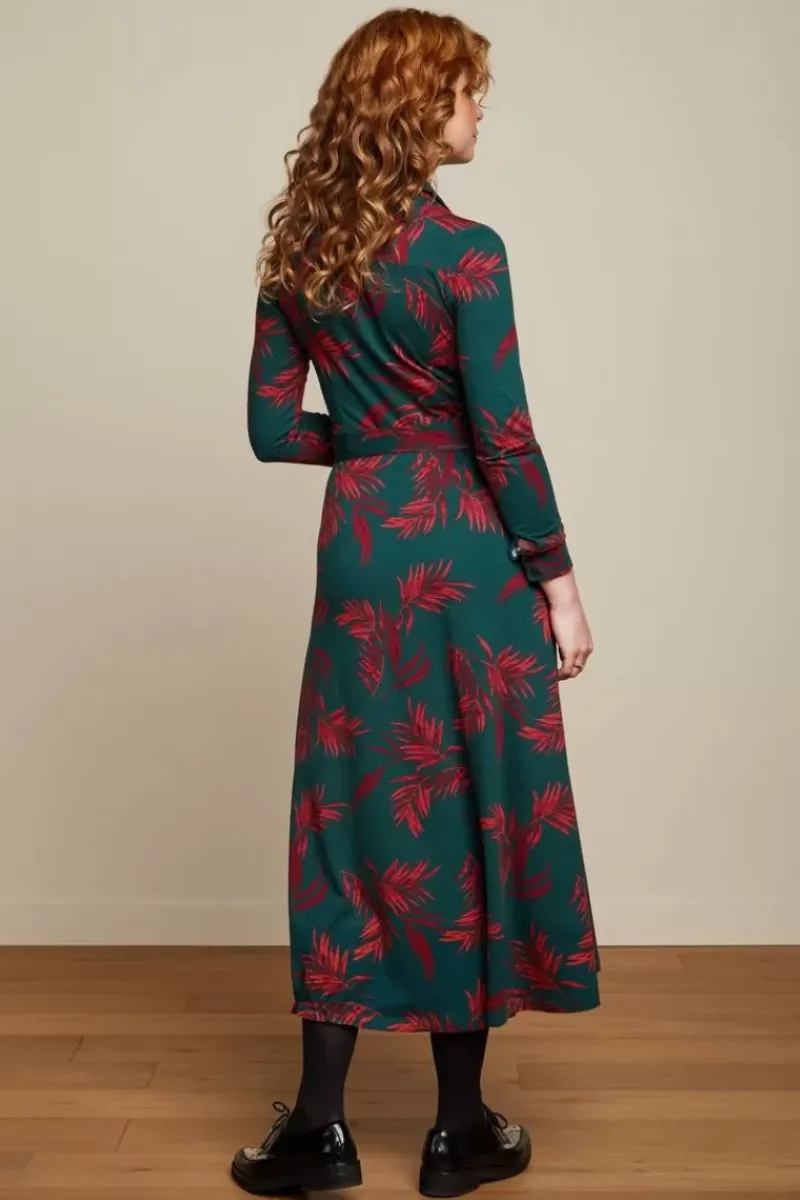 King Louie Jurken<Olive Midi Dress Corridor Pine Green