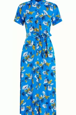 King Louie Jurken<Olive Midi Dress Cubanelle Madeira Blue