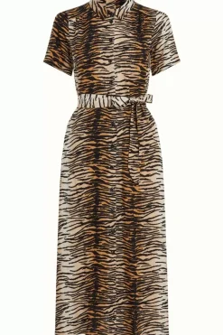 King Louie Jurken<Olive Midi Dress Kallina Golden Brown