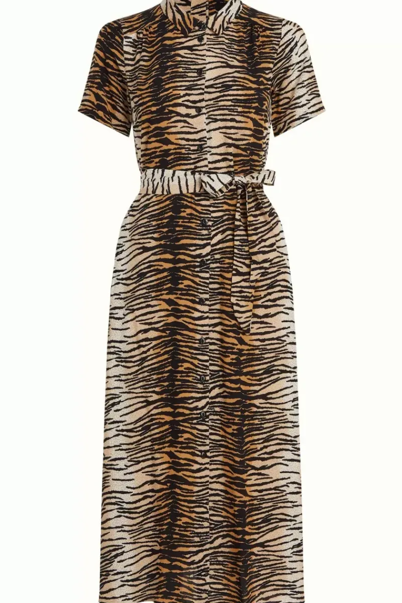 King Louie Jurken<Olive Midi Dress Kallina Golden Brown