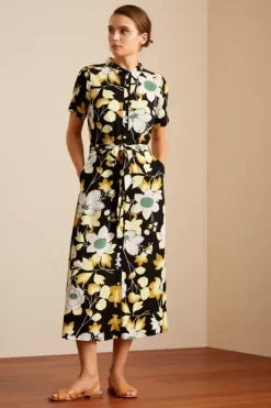 King Louie Jurken<Olive Midi Dress La Boca Black