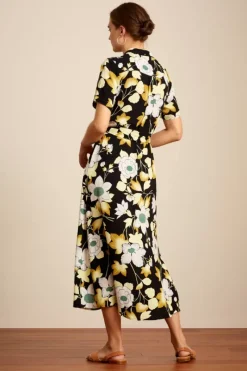 King Louie Jurken<Olive Midi Dress La Boca Black
