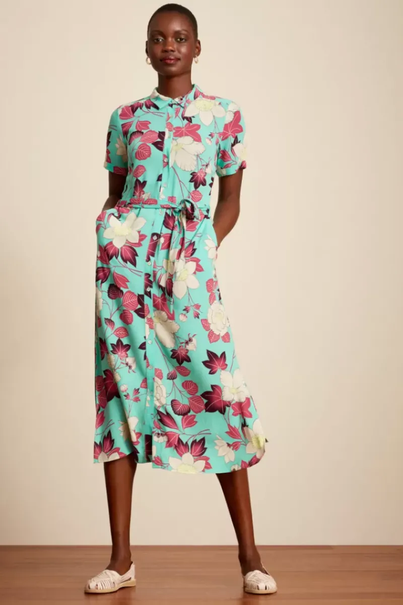 King Louie Jurken<Olive Midi Dress La Boca Spearmint Green