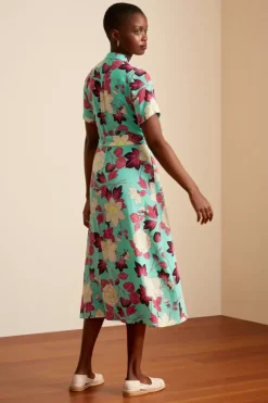 King Louie Jurken<Olive Midi Dress La Boca Spearmint Green