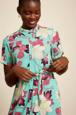 King Louie Jurken<Olive Midi Dress La Boca Spearmint Green