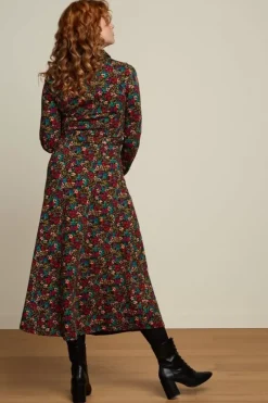 King Louie Jurken<Olive Midi Dress La Concha Black