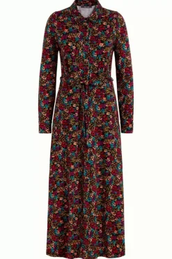 King Louie Jurken<Olive Midi Dress La Concha Black
