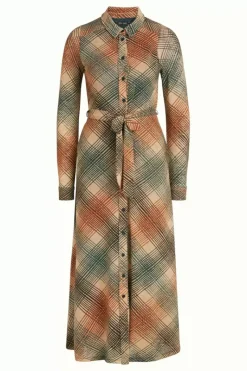 King Louie Jurken<Olive Midi Dress Motion Marzipan