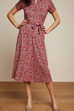King Louie Jurken<Olive Midi Dress Pereira Chili Red