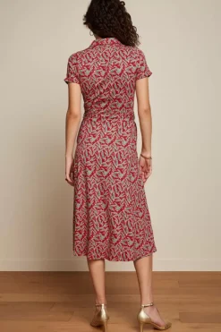 King Louie Jurken<Olive Midi Dress Pereira Chili Red