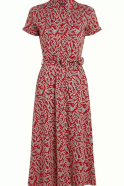 King Louie Jurken<Olive Midi Dress Pereira Chili Red