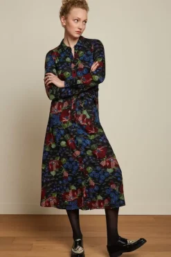 King Louie Jurken<Olive Midi Dress Rubell Black