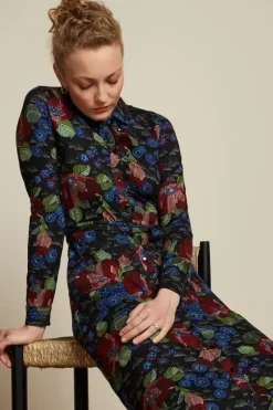King Louie Jurken<Olive Midi Dress Rubell Black