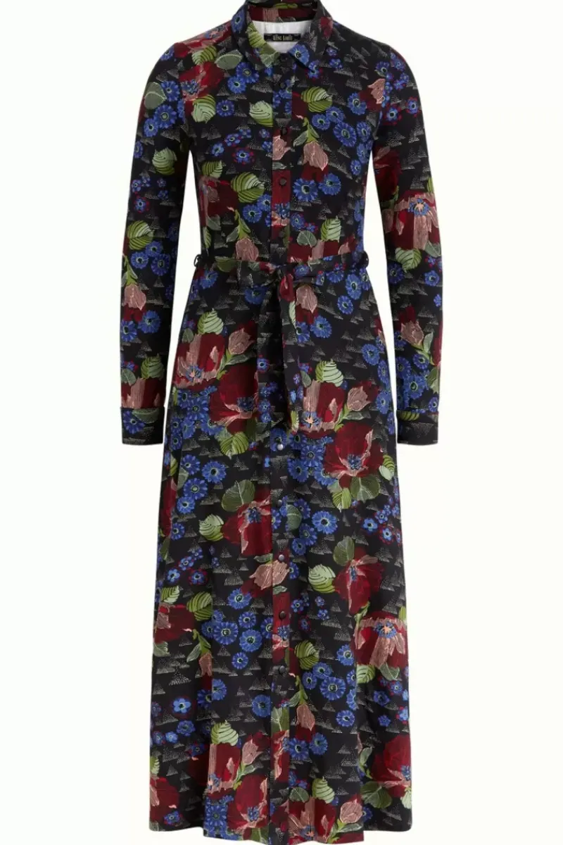 King Louie Jurken<Olive Midi Dress Rubell Black