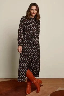 King Louie Jurken<Olive Midi Dress Sullivan Black