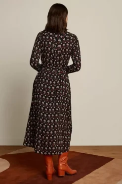 King Louie Jurken<Olive Midi Dress Sullivan Black