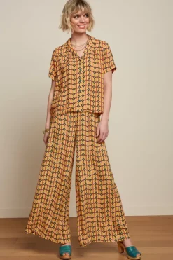 King Louie Broeken<Palazzo Pants Funky Lapis Blue