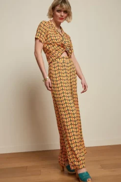 King Louie Broeken<Palazzo Pants Funky Lapis Blue