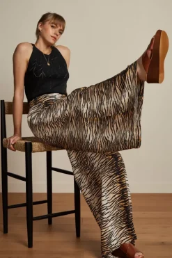 King Louie Broeken<Palazzo Pants Kallina Golden Brown