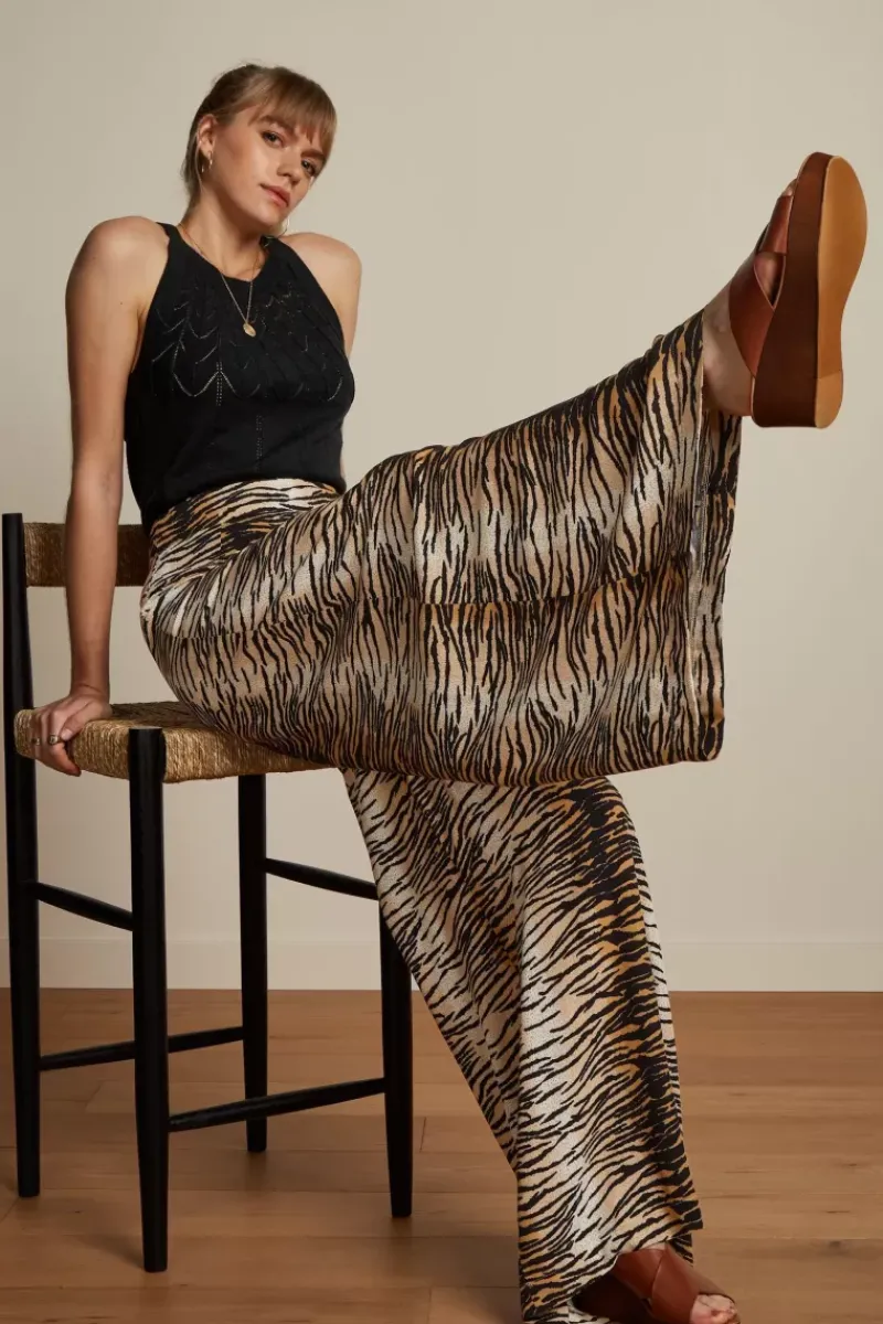 King Louie Broeken<Palazzo Pants Kallina Golden Brown