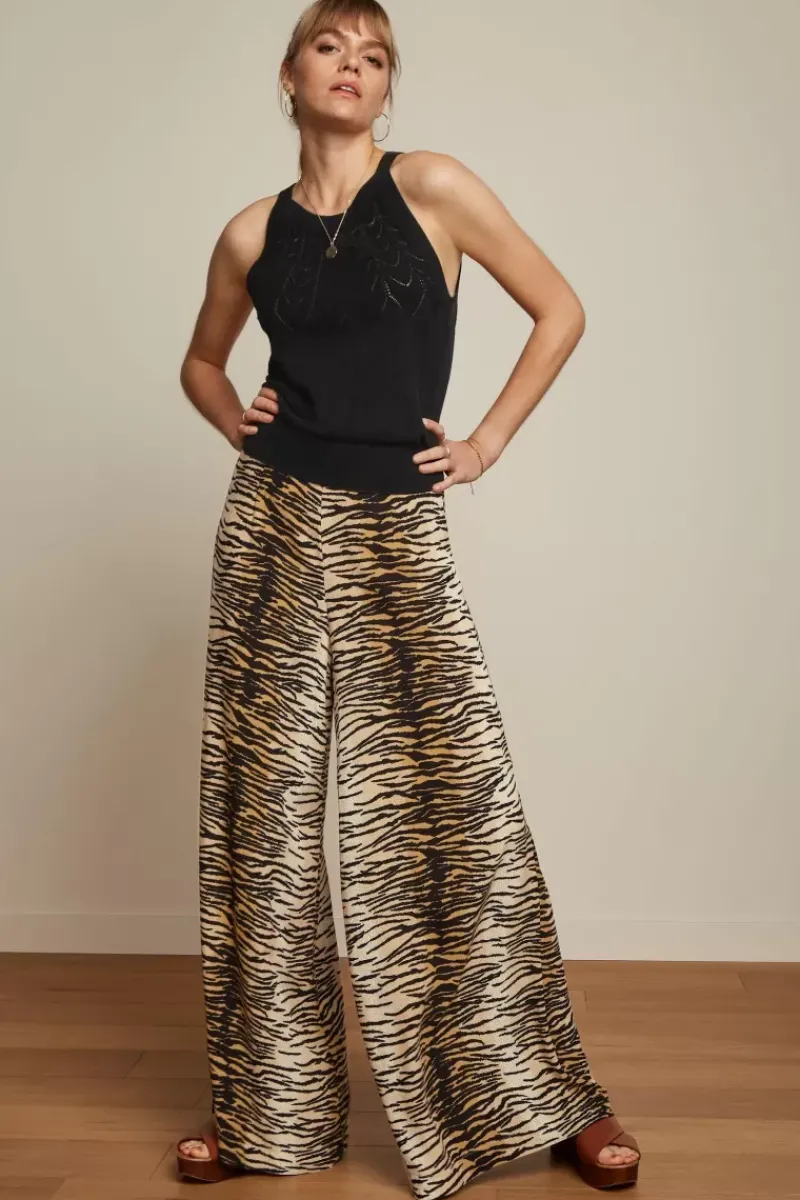 King Louie Broeken<Palazzo Pants Kallina Golden Brown
