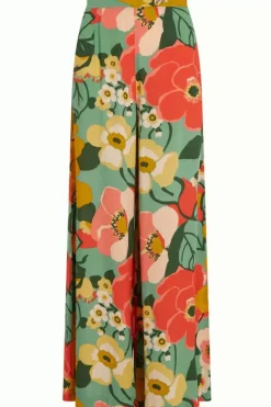 King Louie Broeken<Palazzo Pants La Monia Dusty Turquoise