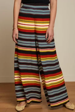 King Louie Broeken<Palazzo Pants Maxim Stripe Black