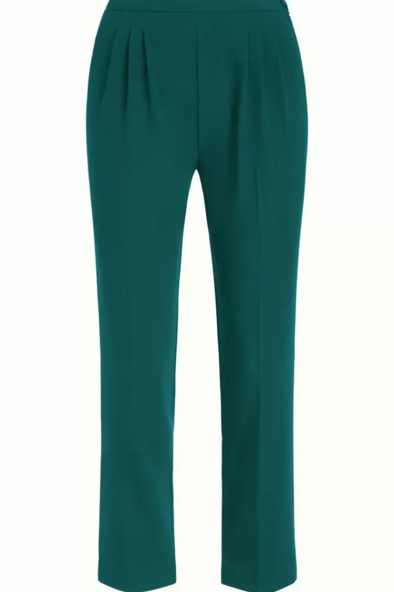 King Louie Broeken<Patrizia Pants Woven Crepe Deep Teal