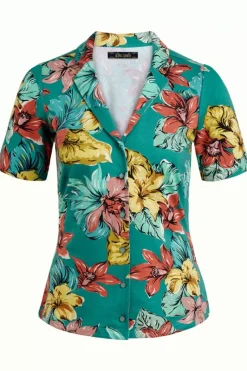 King Louie Blouses<Patty Blouse Paraiso Fir Green