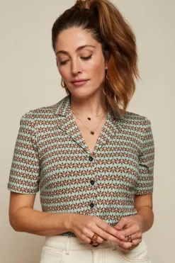 King Louie Blouses<Patty Blouse Pastilito Cameo Green