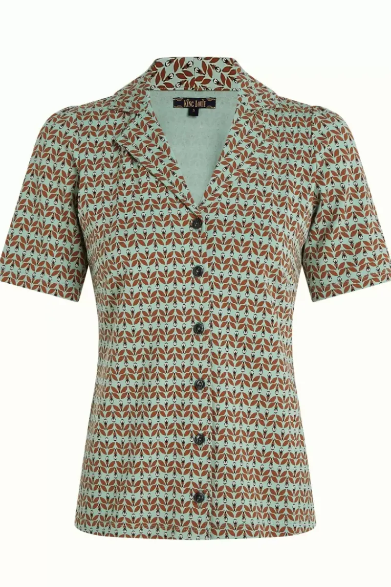 King Louie Blouses<Patty Blouse Pastilito Cameo Green