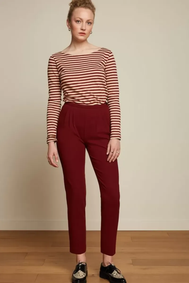 King Louie Tops & Shirts<Paulette Top Chopito Stripe Brique Red