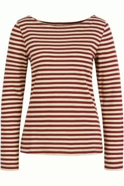 King Louie Tops & Shirts<Paulette Top Chopito Stripe Brique Red