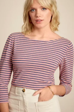 King Louie Tops & Shirts<Paulette Top Pincho Stripe Dazzling Blue