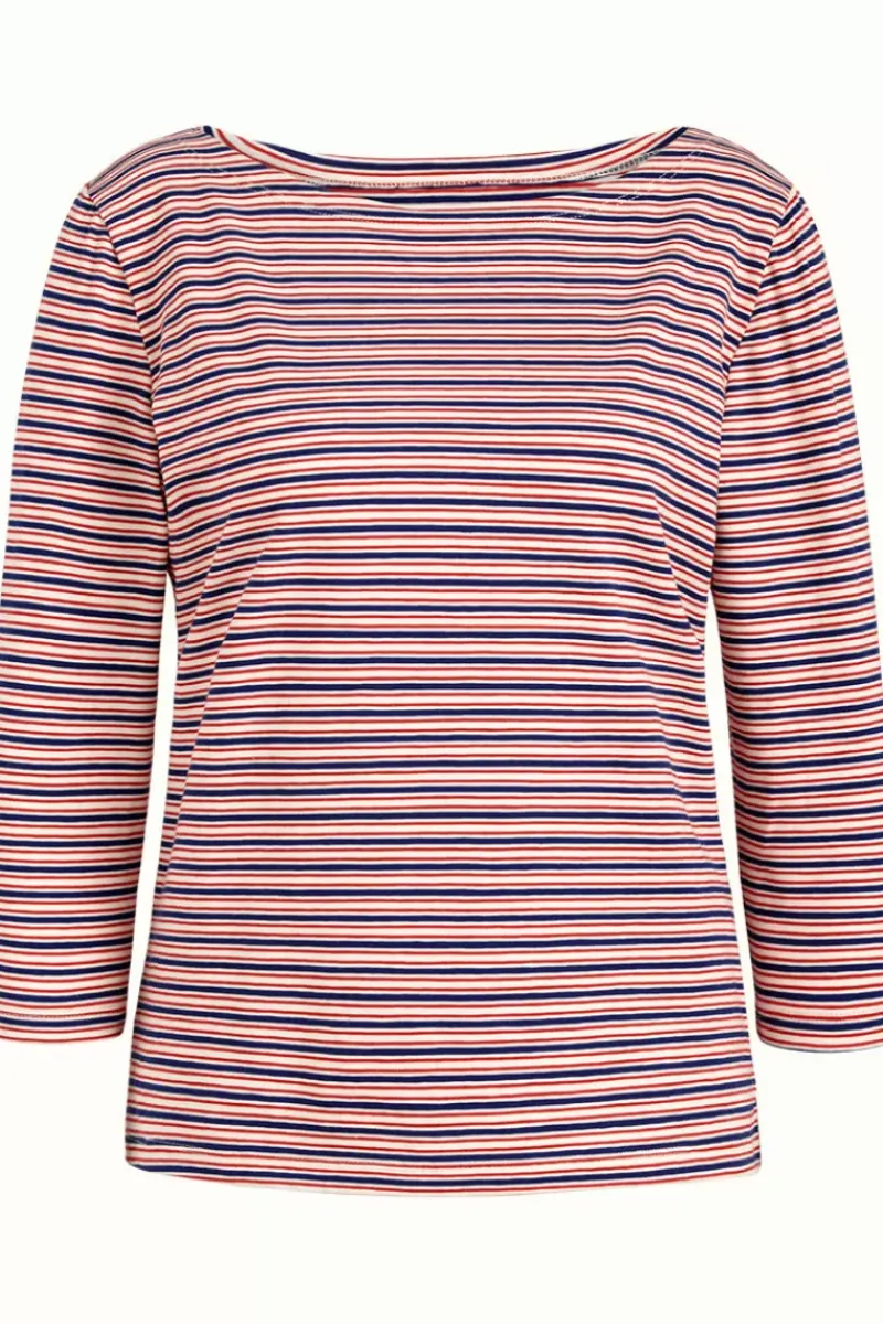 King Louie Tops & Shirts<Paulette Top Pincho Stripe Dazzling Blue
