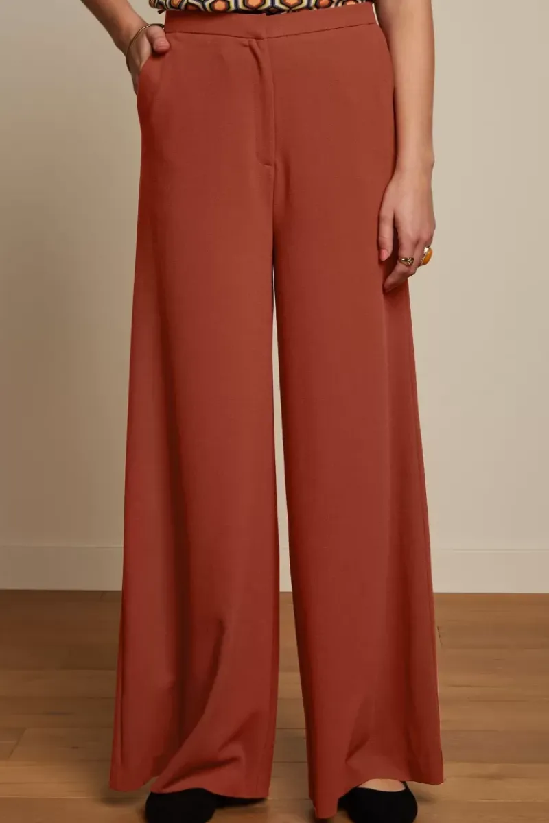 King Louie Broeken<Peppa Pants Woven Crepe Sienna Red