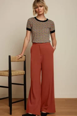 King Louie Broeken<Peppa Pants Woven Crepe Sienna Red