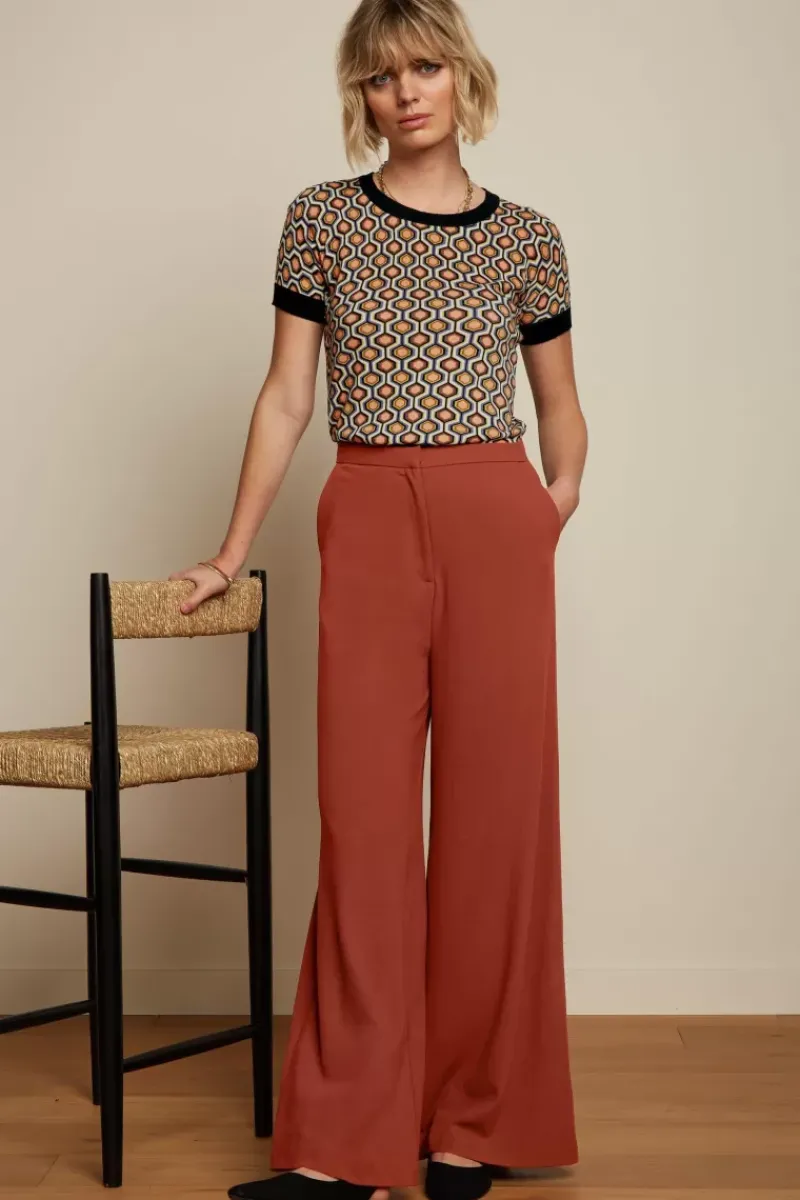 King Louie Broeken<Peppa Pants Woven Crepe Sienna Red