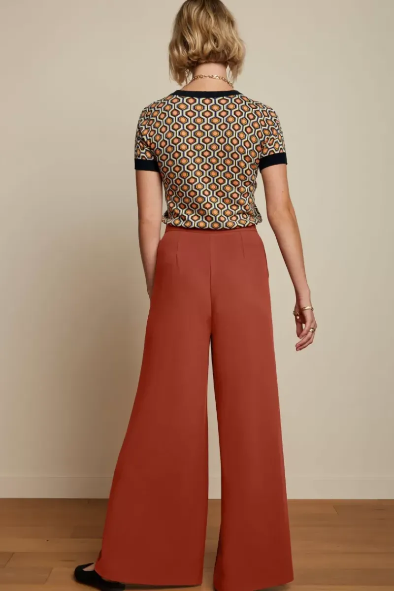 King Louie Broeken<Peppa Pants Woven Crepe Sienna Red