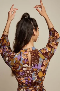 King Louie Jurken<Phoebe Dress Nifty Rum Brown